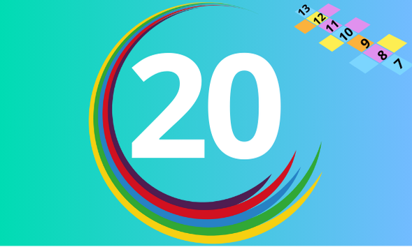 Počítání do 20 s přechodem 10