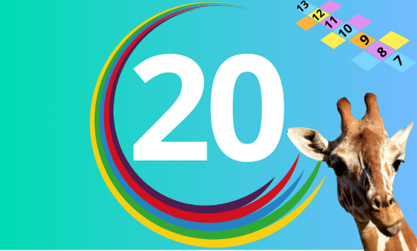 Školní výlet v zoo - úniková hra - počítání do 20 s přechodem 10