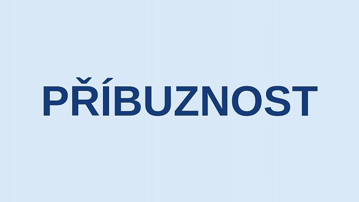 P - příbuznost
